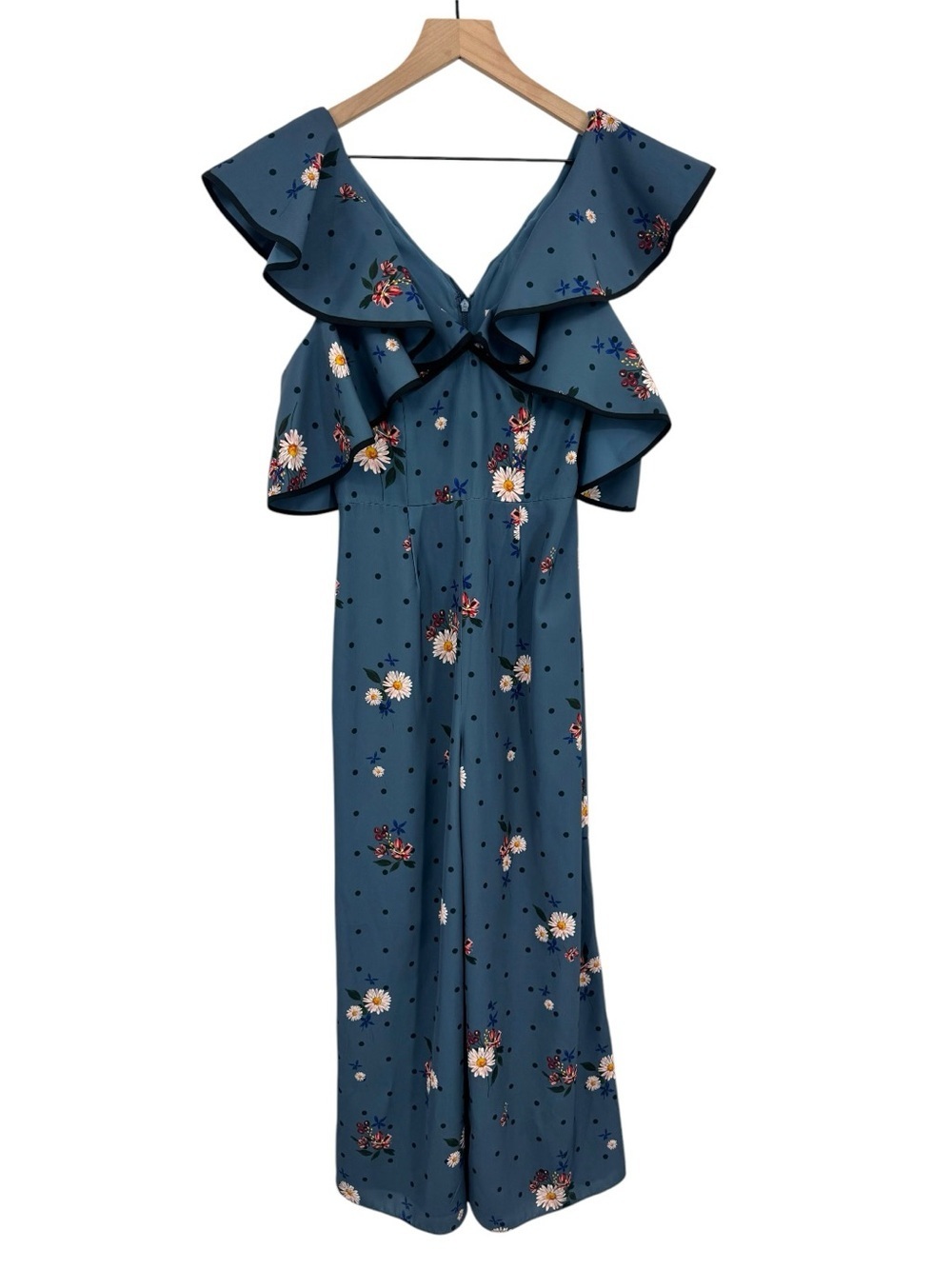 Keepsake The Label Run Free Floral Ruffle Jumpsuit XS NWT Cocktail - Picture 6 of 11